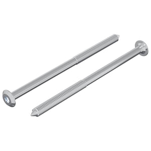 Vidaxl bout 2 st zilver m6 x 100 mm staal