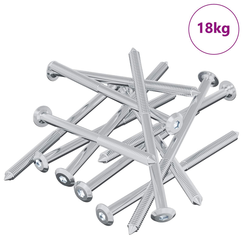 Afbeelding laden in galerijviewer, Vidaxl bout 1000 pcs zilver m6 x 100 mm staal

