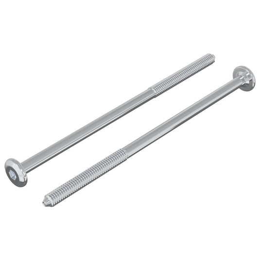 Vidaxl bout 2 st zilver m6 x 120 mm staal
