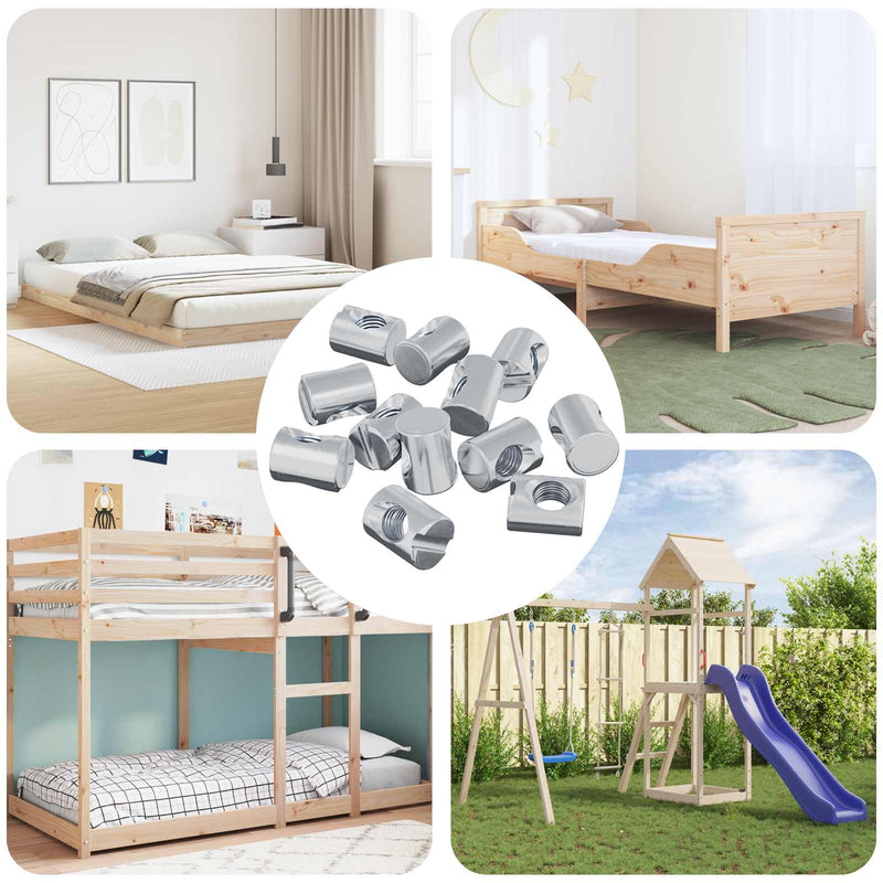 Afbeelding laden in galerijviewer, Vidaxl barrelmoeren 3462 pcs zilver m6 x 13 mm metaal
