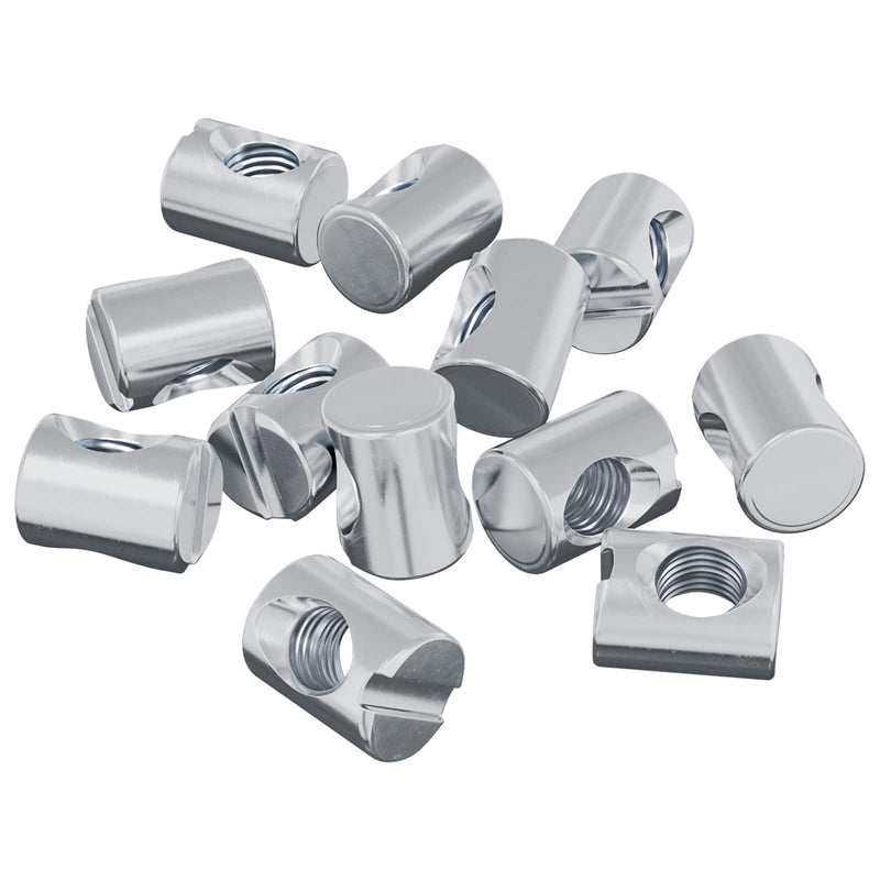 Afbeelding laden in galerijviewer, Vidaxl barrelmoeren 3462 pcs zilver m6 x 13 mm metaal
