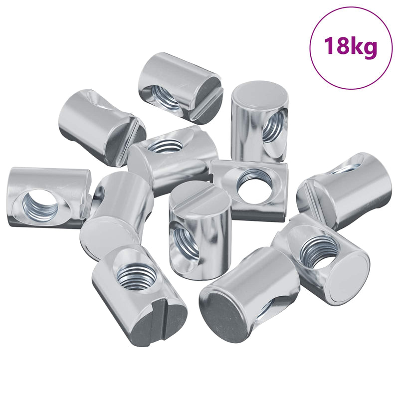 Afbeelding laden in galerijviewer, Vidaxl meubel barrelmoer 3462 pcs verzinkt m6 x 13 mm ijzer

