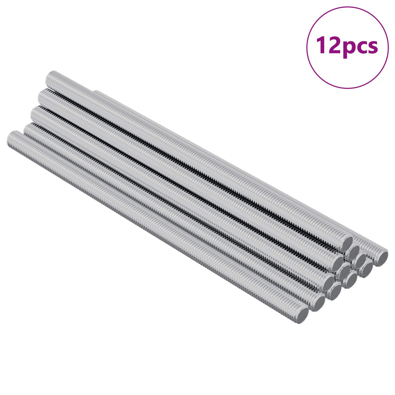Afbeelding laden in galerijviewer, Vidaxl draadstaaf 12 pcs zilver 6 x 120 mm staal
