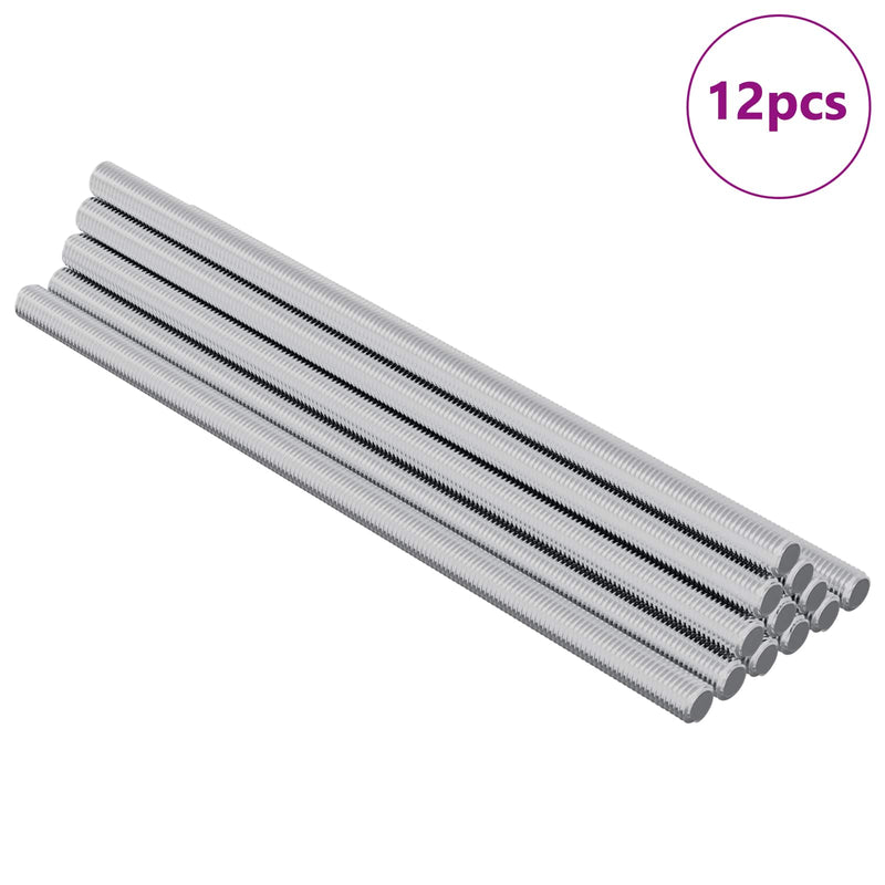 Afbeelding laden in galerijviewer, Vidaxl draadstaaf 12 pcs zilver 6 x 135 mm staal
