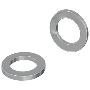 Vidaxl washers 2 st zilver 10 x 10 x 1,2 mm staal
