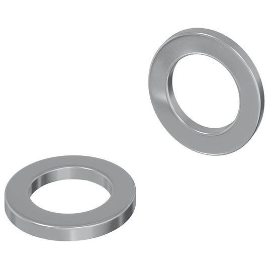 Vidaxl washers 2 st zilver 10 x 10 x 1,2 mm staal