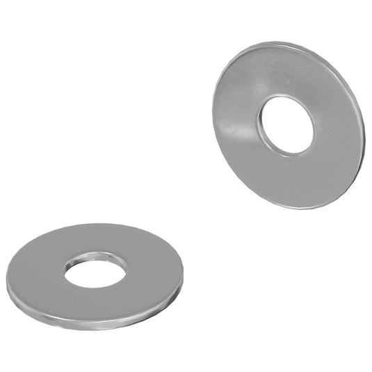 Vidaxl washers 2 st zilver 18 x 18 x 1,2 mm ijzer