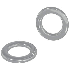 Vidaxl washers 2 st zilver 10 x 10 x 0,8 mm ijzer