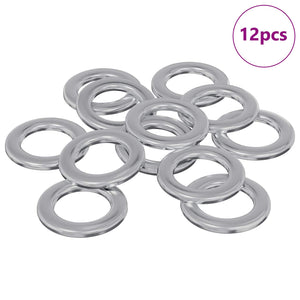 Vidaxl washers 12 st zilver 10 x 10 x 0,8 mm ijzer