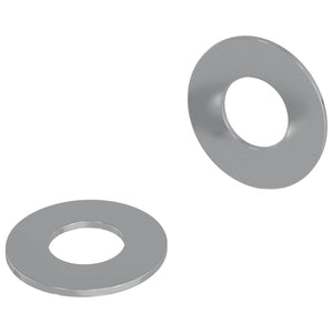 Vidaxl washers 2 st zilver 16 x 16 x 1,5 cm ijzer