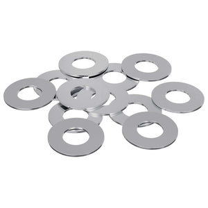 Vidaxl washers 12 st zilver 16 x 16 x 1,5 cm ijzer