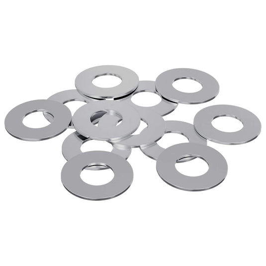 Vidaxl washers 12 st zilver 16 x 16 x 1,5 cm ijzer