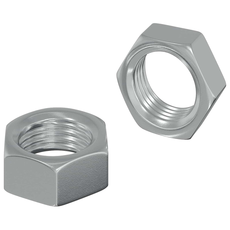 Afbeelding laden in galerijviewer, Vidaxl zeshoekige moeren 2 pcs zilver m6 staal
