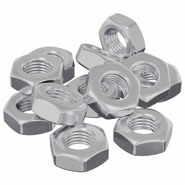 Vidaxl zeshoekige moeren 12 pcs zilver m8 ijzer