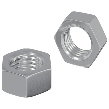 Vidaxl zeshoekige moer 2 pcs zilver m6 ijzer