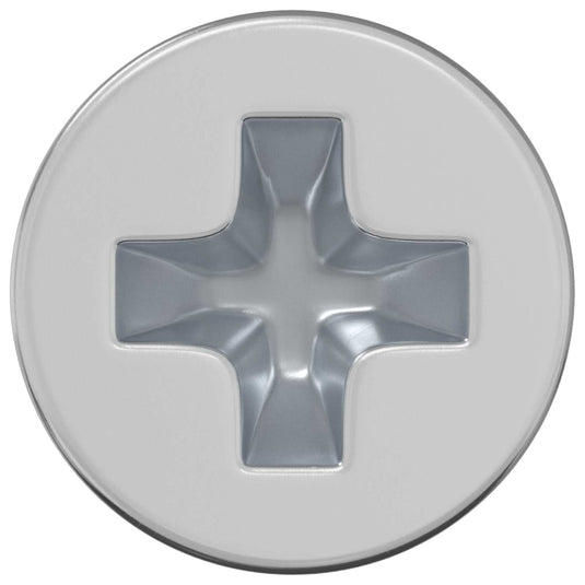 Vidaxl verzonken schroeven 2 pcs zilver m4 x 6 mm staal