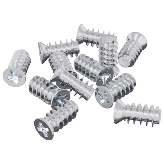 Vidaxl bout 12 st zilver m6 x 12 mm ijzer