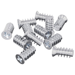 Vidaxl bout 10909 st zilver m6 x 12 mm ijzer