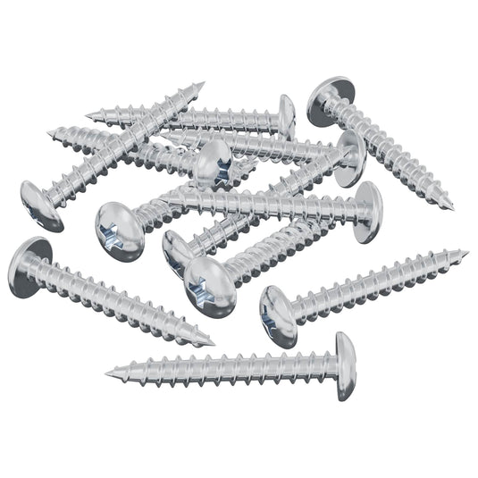 Vidaxl houten schroef 8182 st zilver m4 x 28 mm ijzer