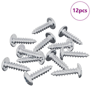 Vidaxl bout 12 st zilver m4 x 16 mm staal