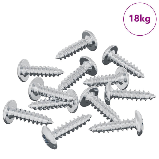 Vidaxl bout 13636 st zilver m4 x 16 mm staal