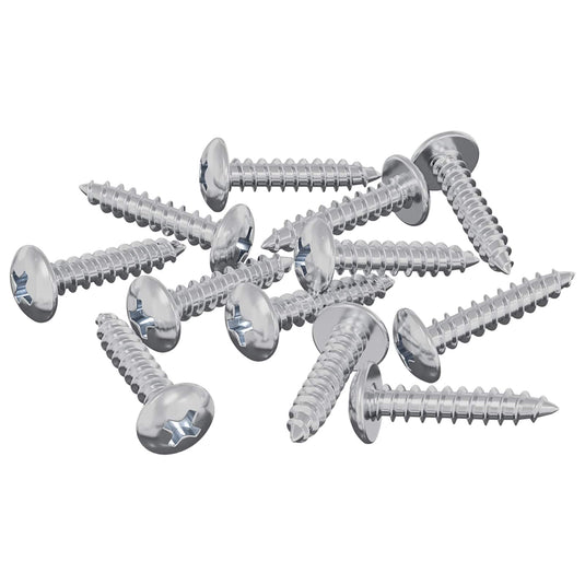 Vidaxl houten schroeven 12 st zilver m3,5 x 20 mm staal