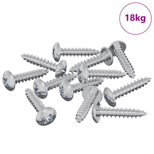 Vidaxl houten schroeven 10976 st zilver staal