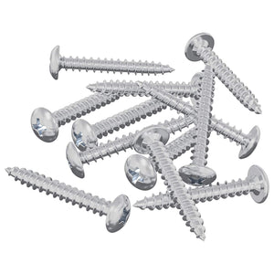 Vidaxl houten schroeven 12 st zilver m4 x 28 mm staal