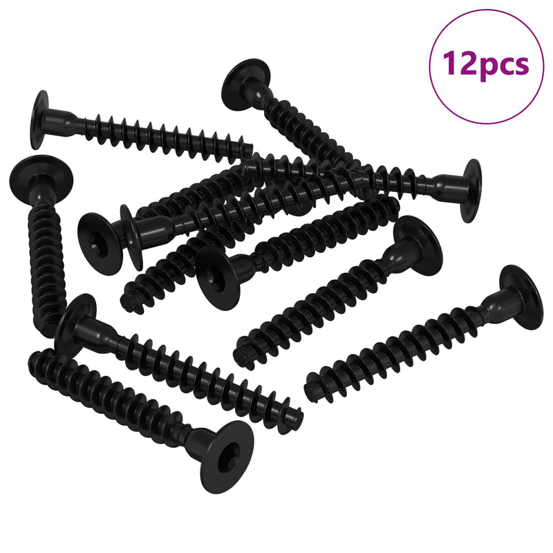 Afbeelding laden in galerijviewer, Vidaxl socket cap head schroef 12 pcs zwart m5 x 40 mm ijzer
