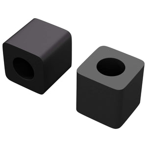 Vidaxl ladehouder 2 st zwart 15 x 15 x 15mm pp copolymeer