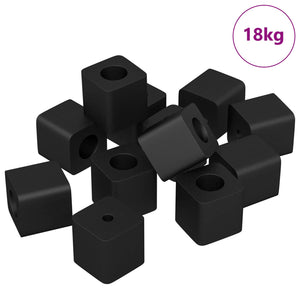 Vidaxl ladehouder 6792 st zwart 15 x 15 x 15mm pp copolymeer