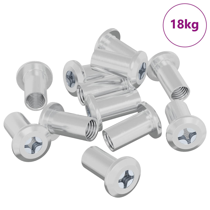 Afbeelding laden in galerijviewer, Vidaxl slotmoer 3673 pcs nikkel staal
