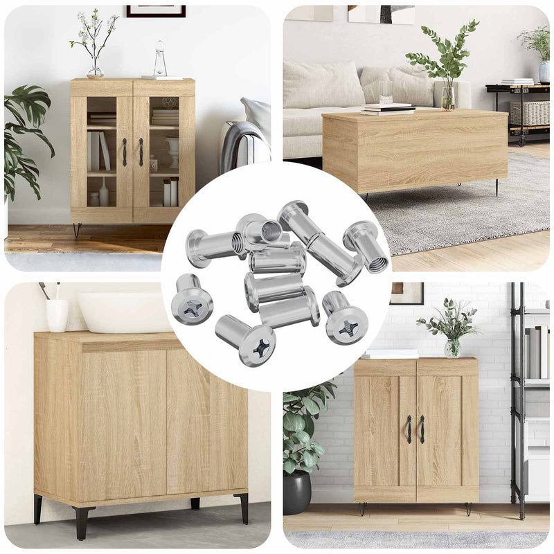 Afbeelding laden in galerijviewer, Vidaxl slotmoer 2857 pcs nikkel staal
