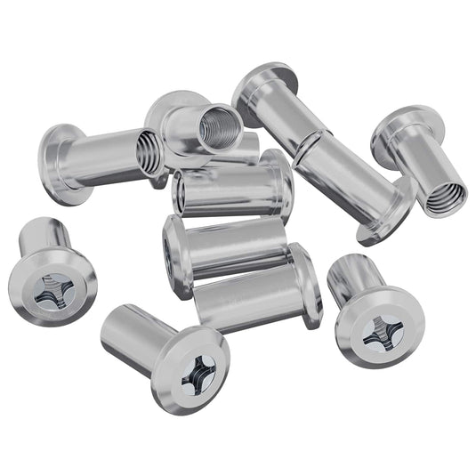 Vidaxl slotmoer 2857 pcs nikkel staal