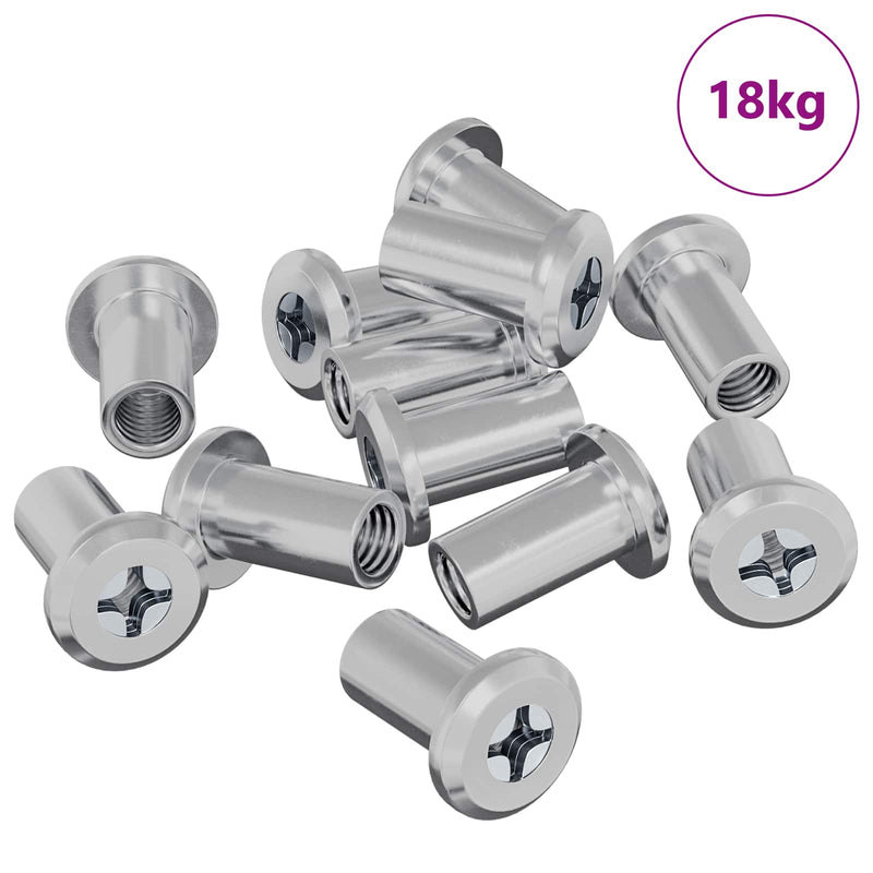 Afbeelding laden in galerijviewer, Vidaxl slotmoer 3673 pcs zilver staal
