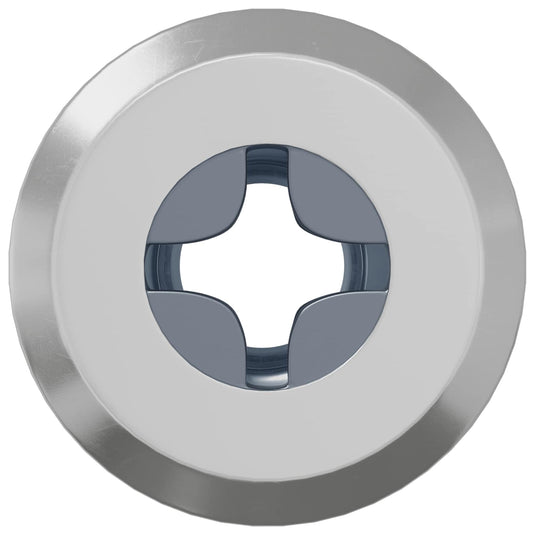 Vidaxl slotmoer 2 st zilver m6 x 25 mm staal