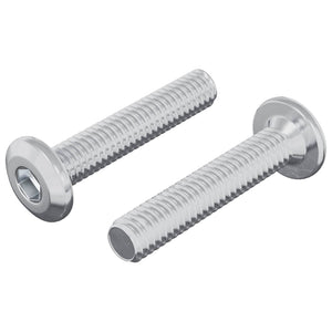 Vidaxl vergrendelingsschroef 2 st zilver m6 x 30 mm staal