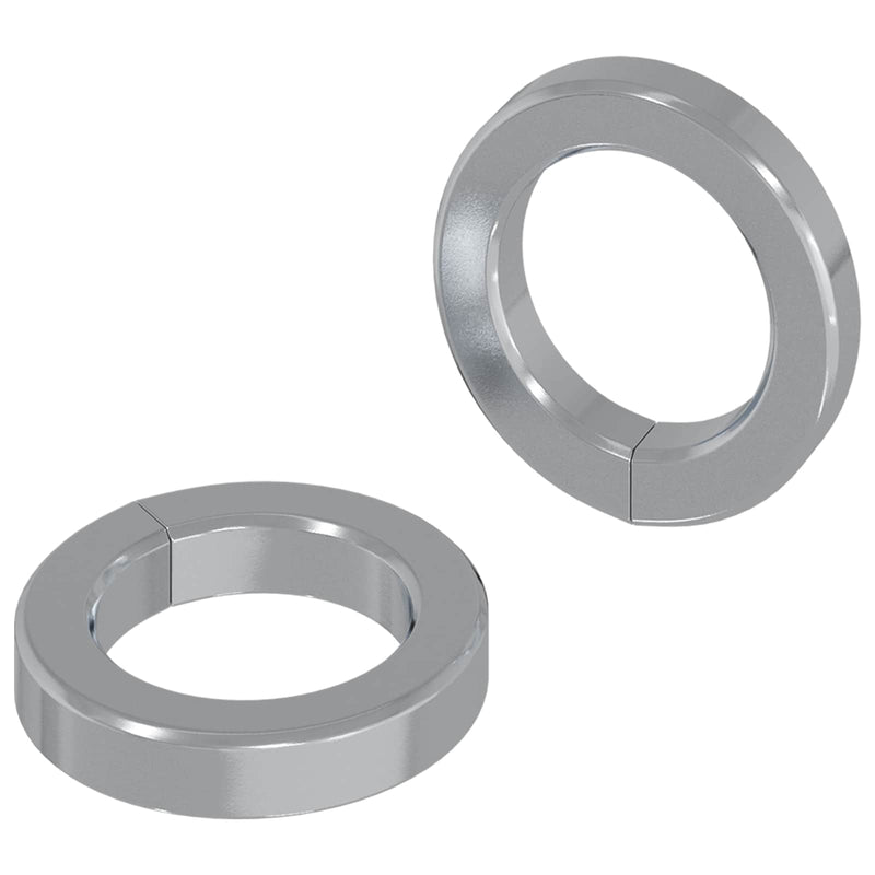 Afbeelding laden in galerijviewer, Vidaxl veer washer 2 pcs wit 13 x 1 mm ijzer
