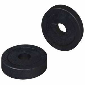 Vidaxl geschikt voor vlakke ringen 2 st zwart ∅15 x 3 mm