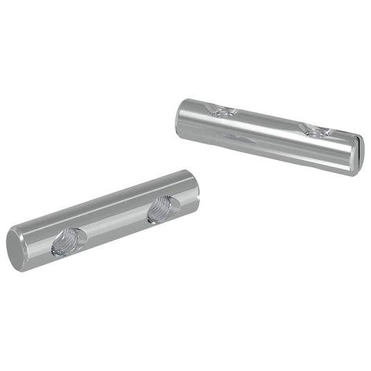 Vidaxl moer 2 pcs verzinkt 60 x 12 mm ijzer