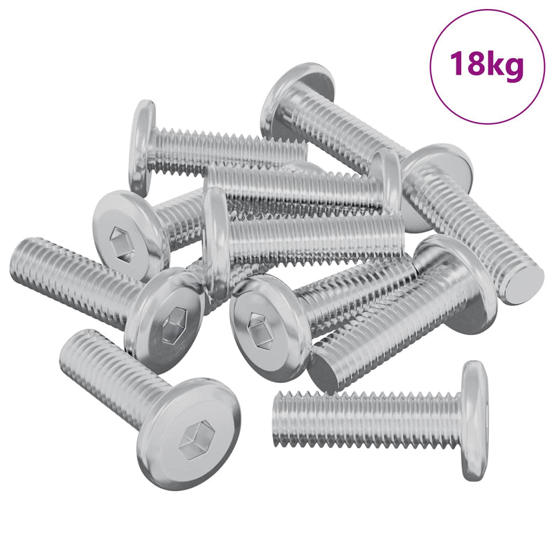 Afbeelding laden in galerijviewer, Vidaxl bout 1593 pcs zilver 8 x 25 mm staal
