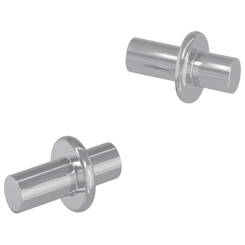 Afbeelding laden in galerijviewer, Vidaxl plankhaak 2 pcs zilver 8,6 x 8,6 x 14,6 mm staal
