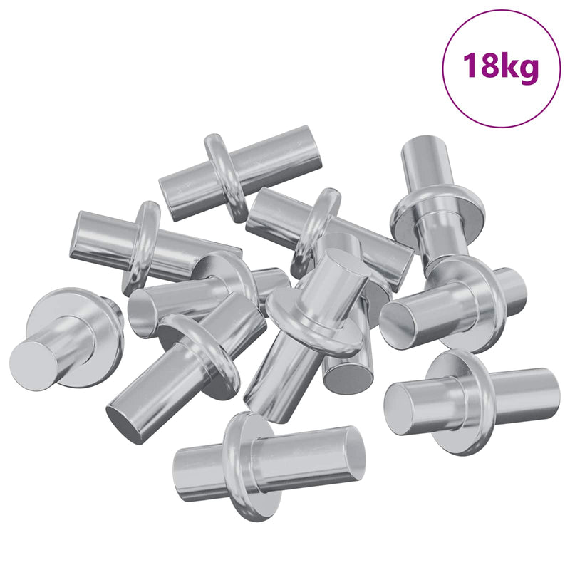 Afbeelding laden in galerijviewer, Vidaxl plankhaak 4500 pcs zilver 8,6 x 8,6 x 14,6 mm staal
