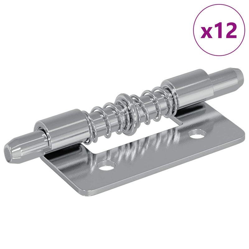 Afbeelding laden in galerijviewer, Vidaxl latch 12 pcs zilver 46 x 17 x 1,2 mm staal
