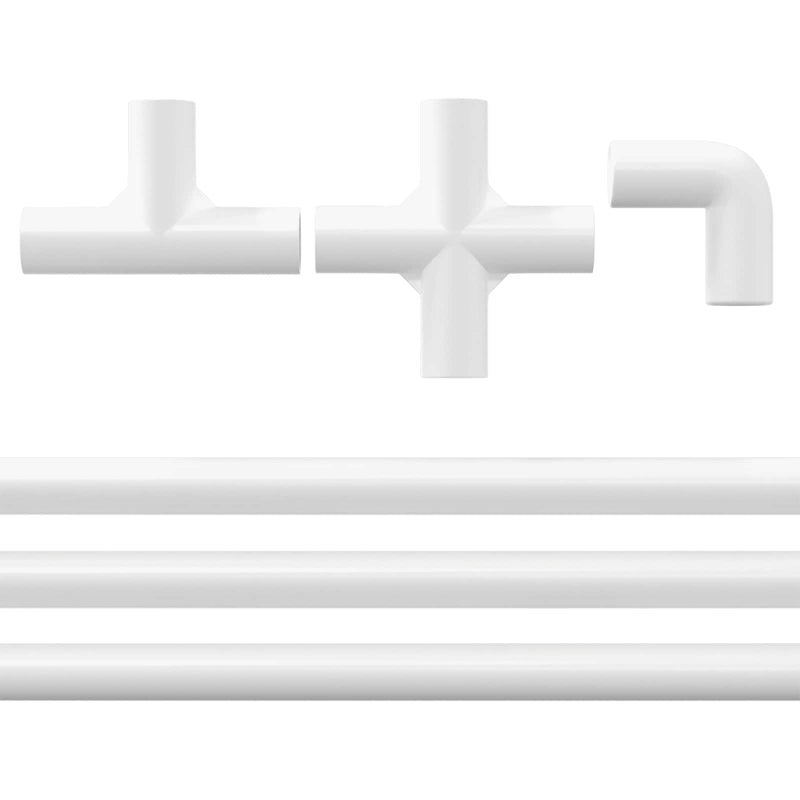 Afbeelding laden in galerijviewer, Vidaxl pvc pijp 12 st wit 12,2 x 1,8 x 500 mm pp en pe
