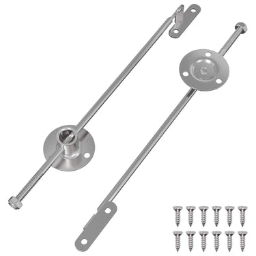 Vidaxl gasveer 2 pcs zilver 190 mm ijzer
