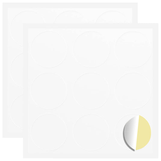 Vidaxl sticker 2 pcs wit ø 20 x 0,5 mm papier