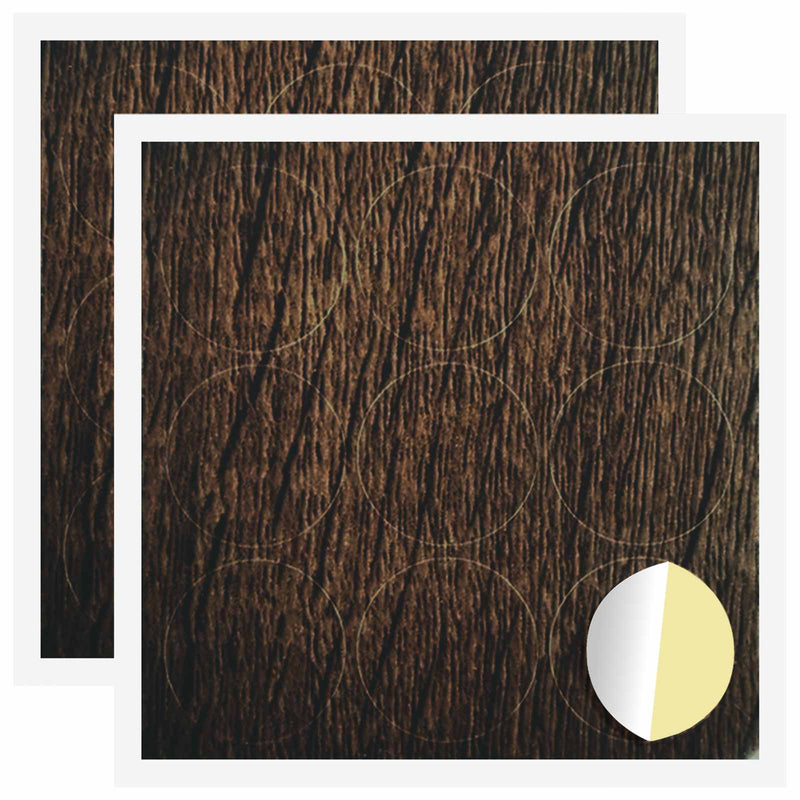 Afbeelding laden in galerijviewer, Vidaxl zelfklevende schroefhoes 2 st bruin eiken ø 20 x 0,5 mm

