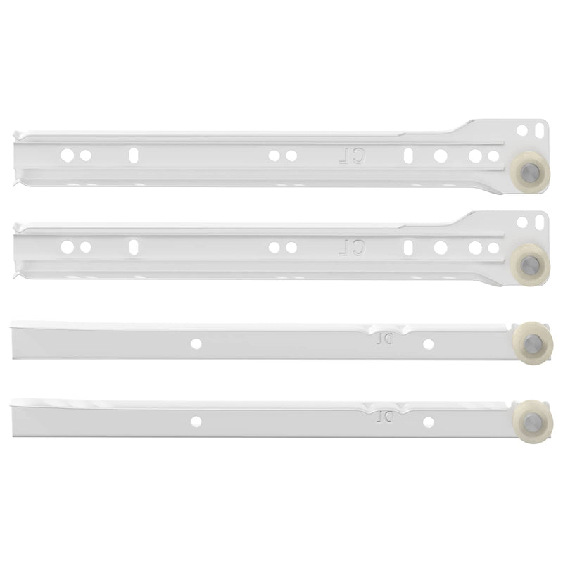 Afbeelding laden in galerijviewer, Vidaxl ladegeleider 12 pcs wit 250 mm staal
