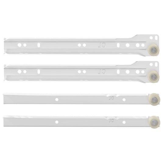 Vidaxl ladegeleider 87 pcs wit staal